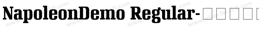 NapoleonDemo Regular字体转换
